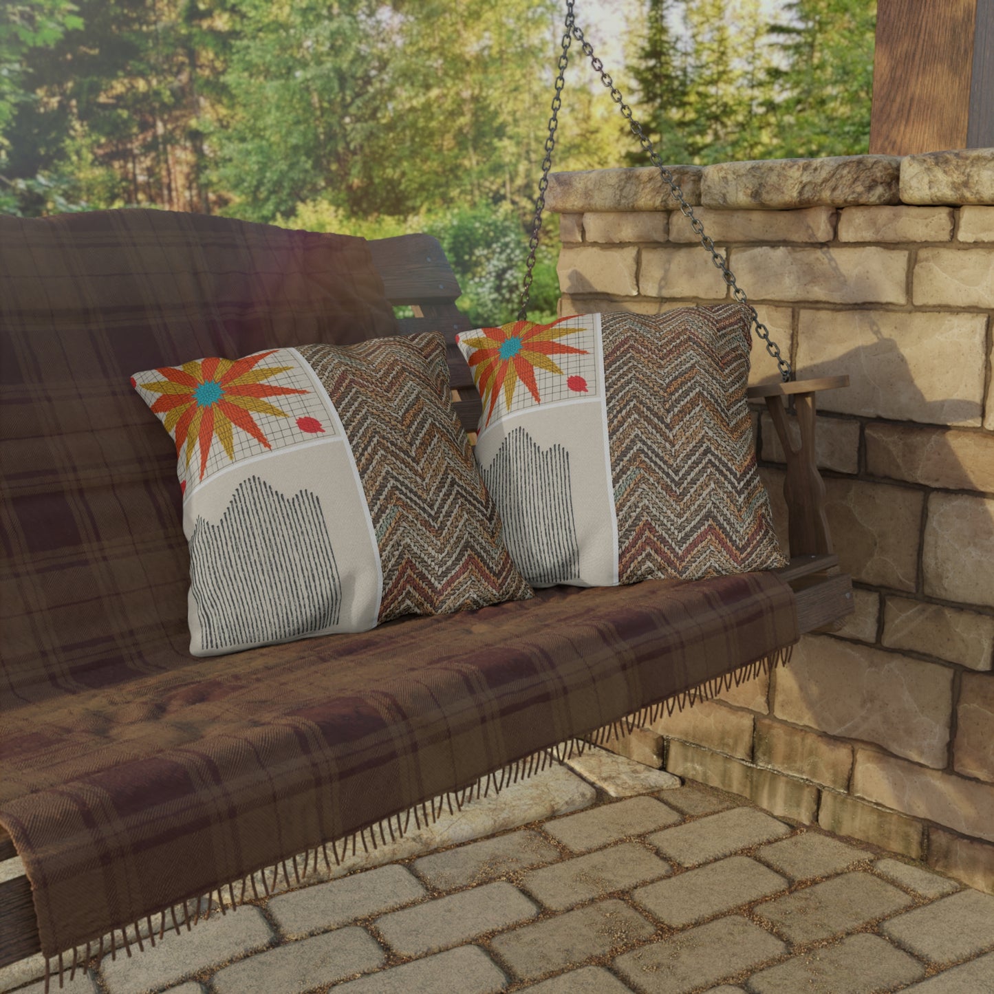 Bohemian Outdoor Pillows | Cozy Garden Decor, Patio Accessories, Summer Vibes, Throw Cushions, Boho Style Home