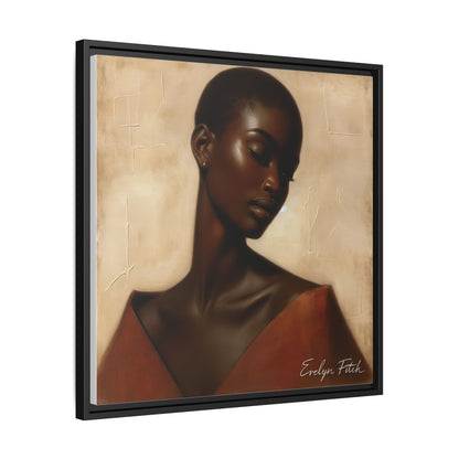 Elegant Framed Art Print, Home Decor, African American Art, Wall Art, Gift for Her, Modern Decor