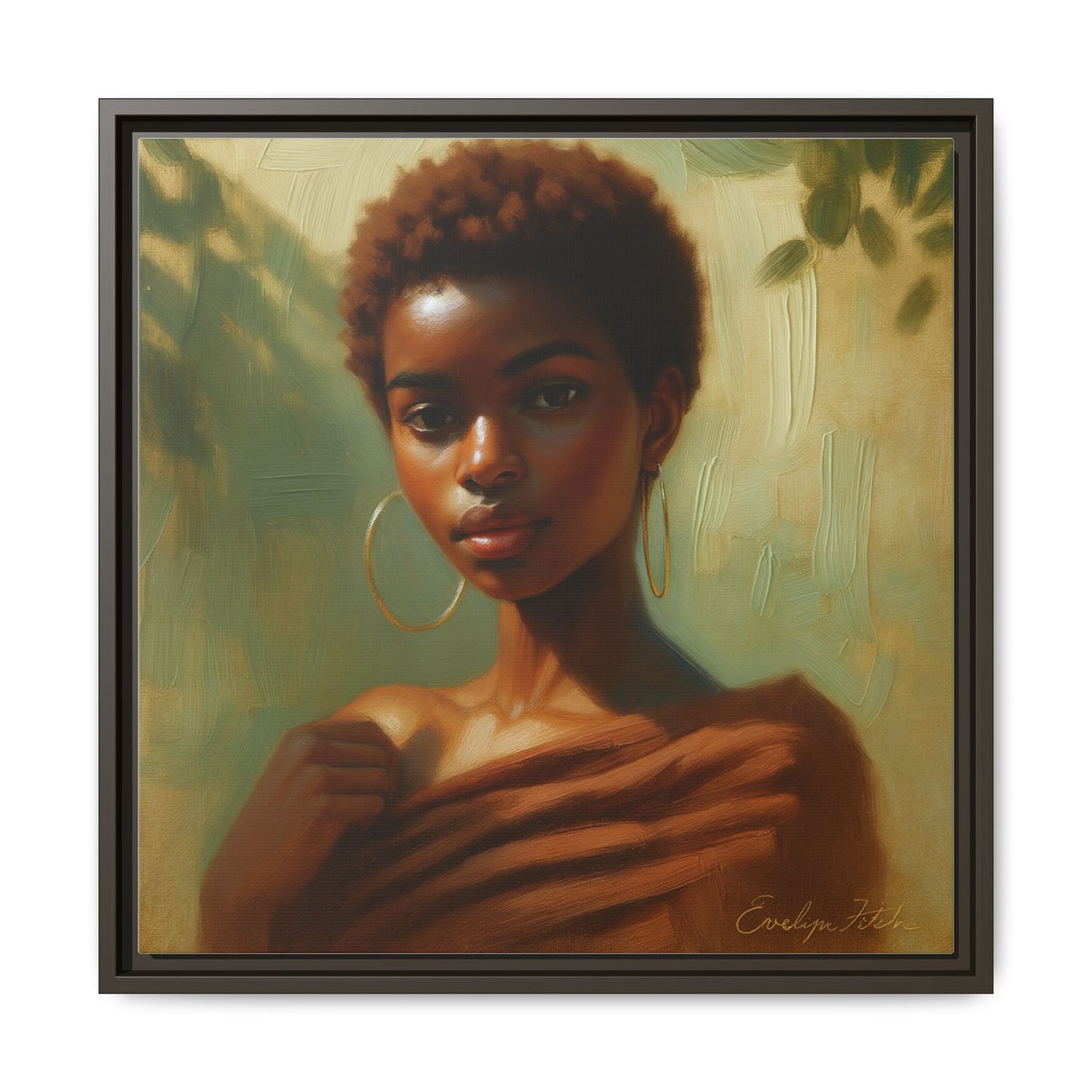 Framed Wall Art, Ethereal Portrait of a Woman, Home Decor, Gift for Her, Modern Artwork, Minimalist