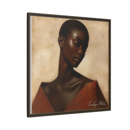 Elegant Framed Art Print, Home Decor, African American Art, Wall Art, Gift for Her, Modern Decor