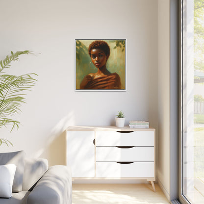 Framed Wall Art, Ethereal Portrait of a Woman, Home Decor, Gift for Her, Modern Artwork, Minimalist