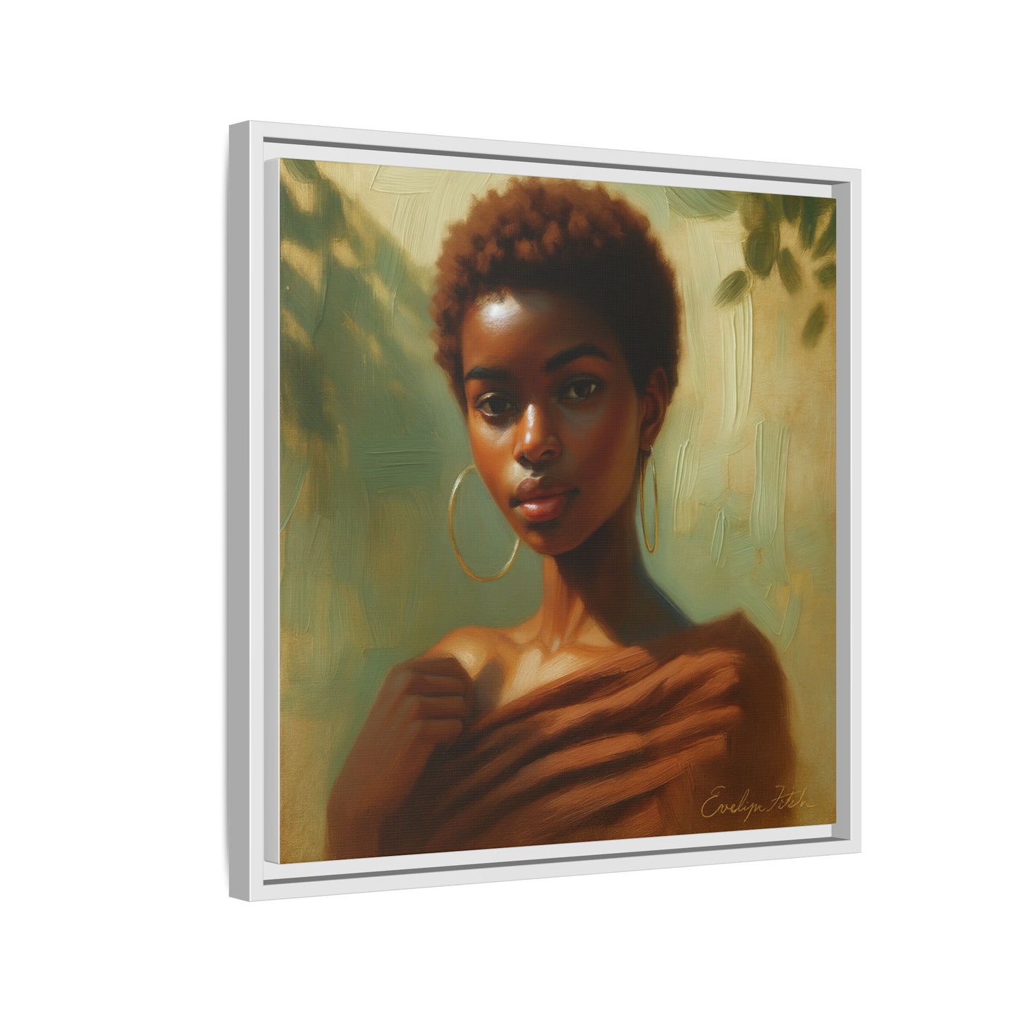 Framed Wall Art, Ethereal Portrait of a Woman, Home Decor, Gift for Her, Modern Artwork, Minimalist