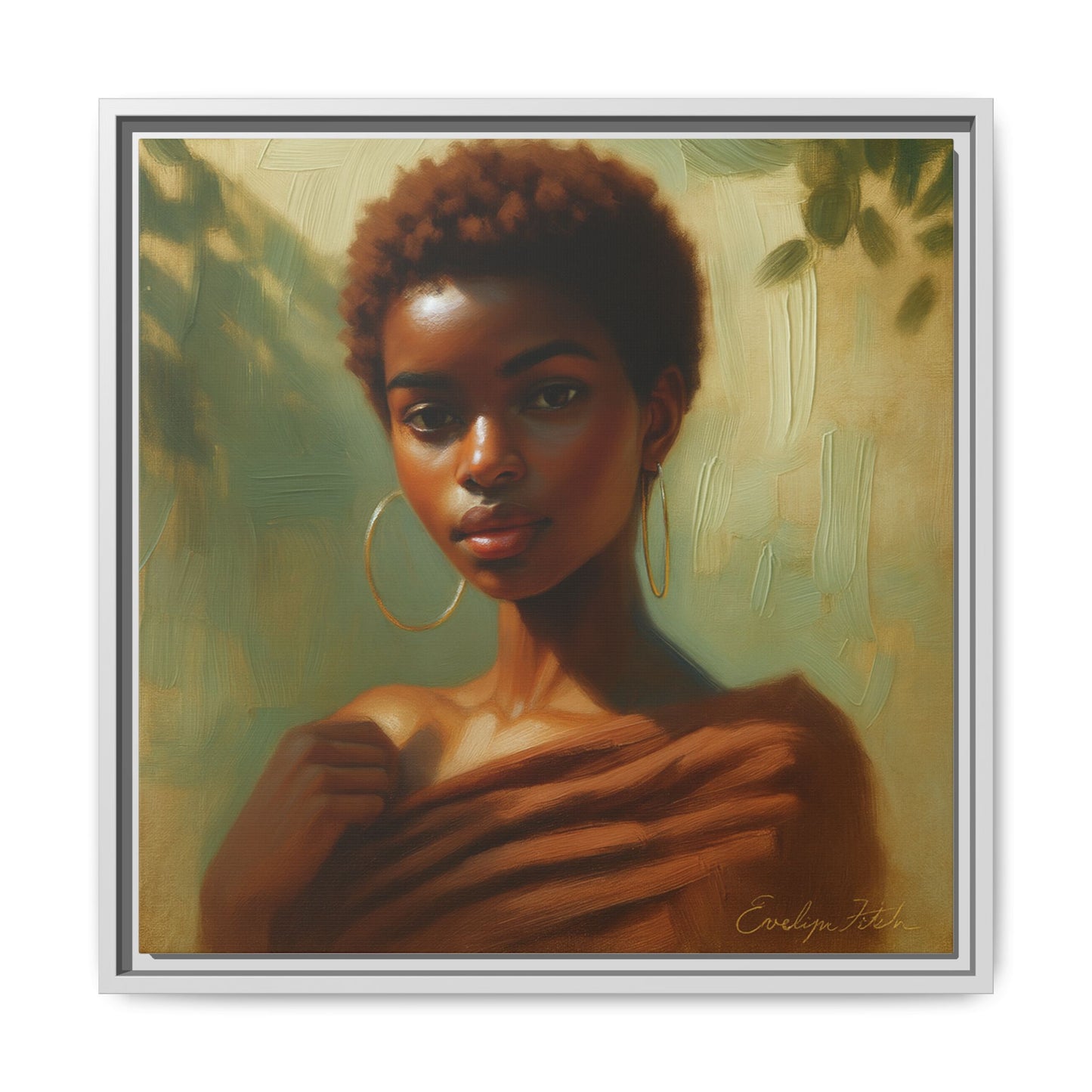 Framed Wall Art, Ethereal Portrait of a Woman, Home Decor, Gift for Her, Modern Artwork, Minimalist