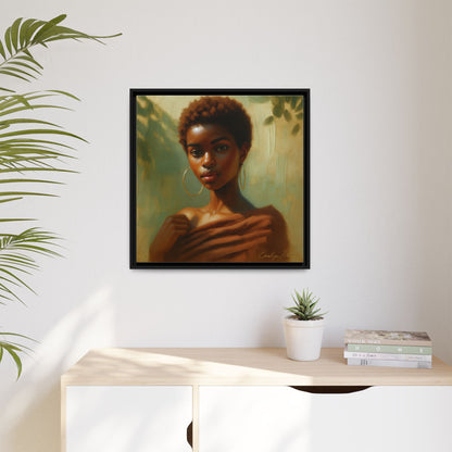 Framed Wall Art, Ethereal Portrait of a Woman, Home Decor, Gift for Her, Modern Artwork, Minimalist