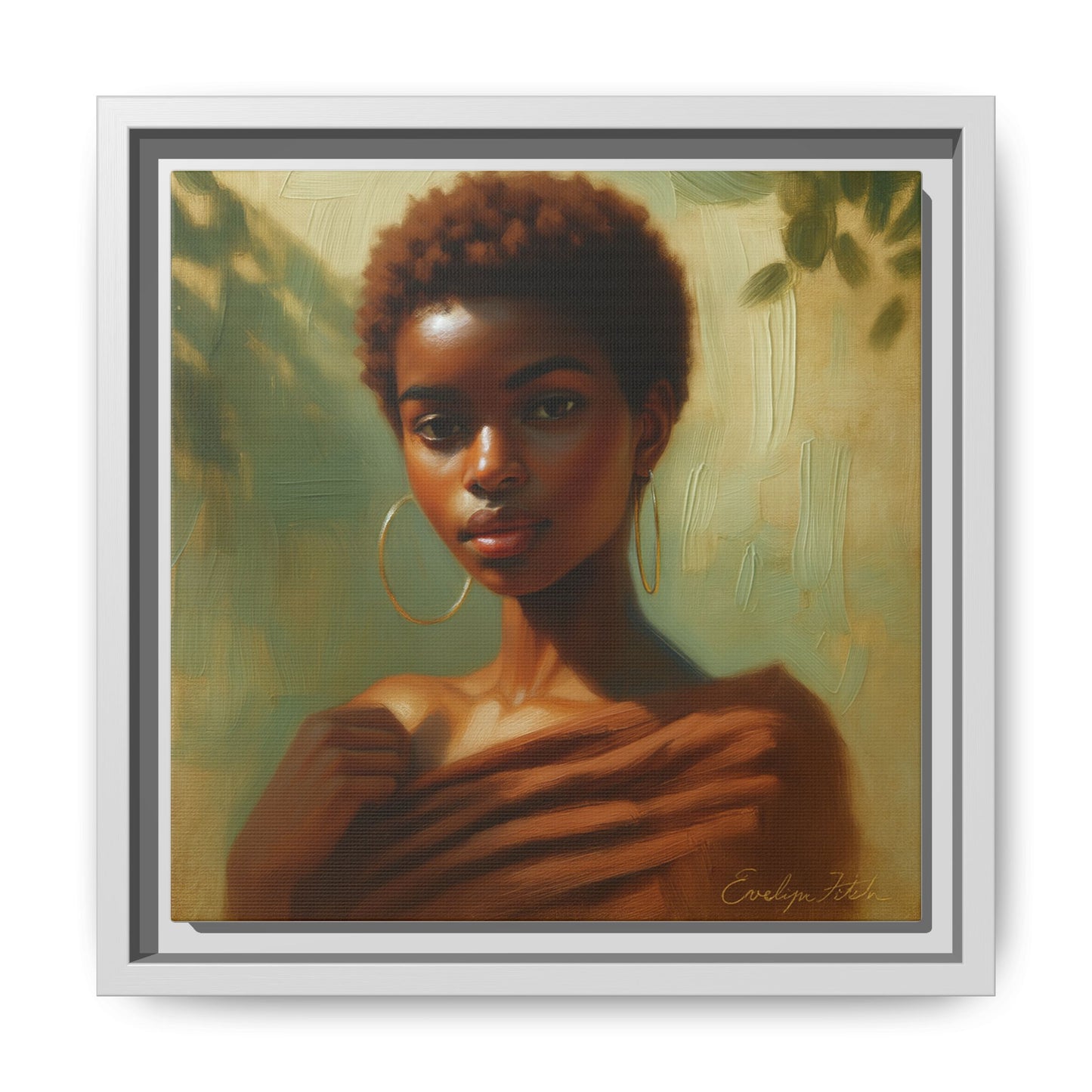 Framed Wall Art, Ethereal Portrait of a Woman, Home Decor, Gift for Her, Modern Artwork, Minimalist