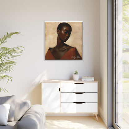 Elegant Framed Art Print, Home Decor, African American Art, Wall Art, Gift for Her, Modern Decor
