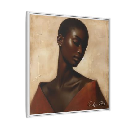 Elegant Framed Art Print, Home Decor, African American Art, Wall Art, Gift for Her, Modern Decor