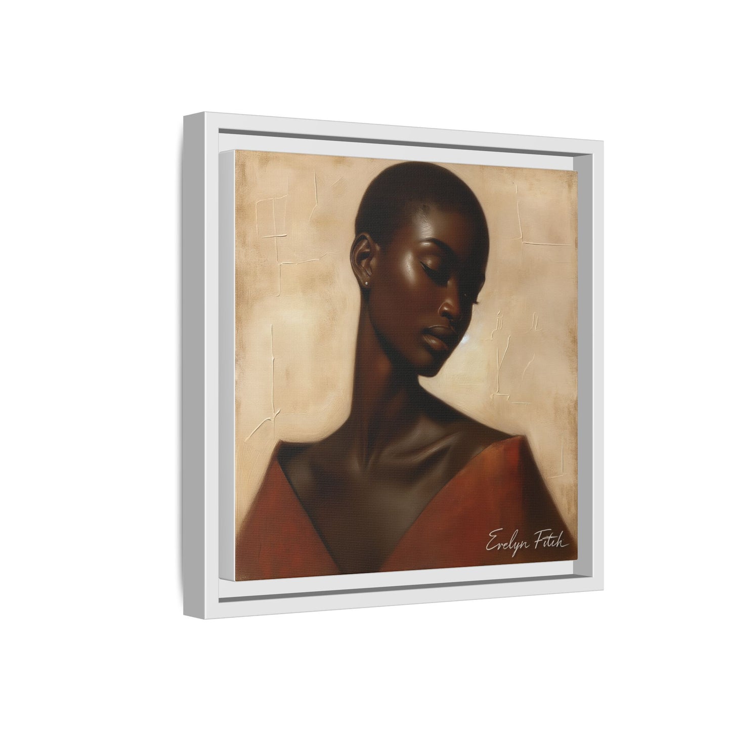 Elegant Framed Art Print, Home Decor, African American Art, Wall Art, Gift for Her, Modern Decor