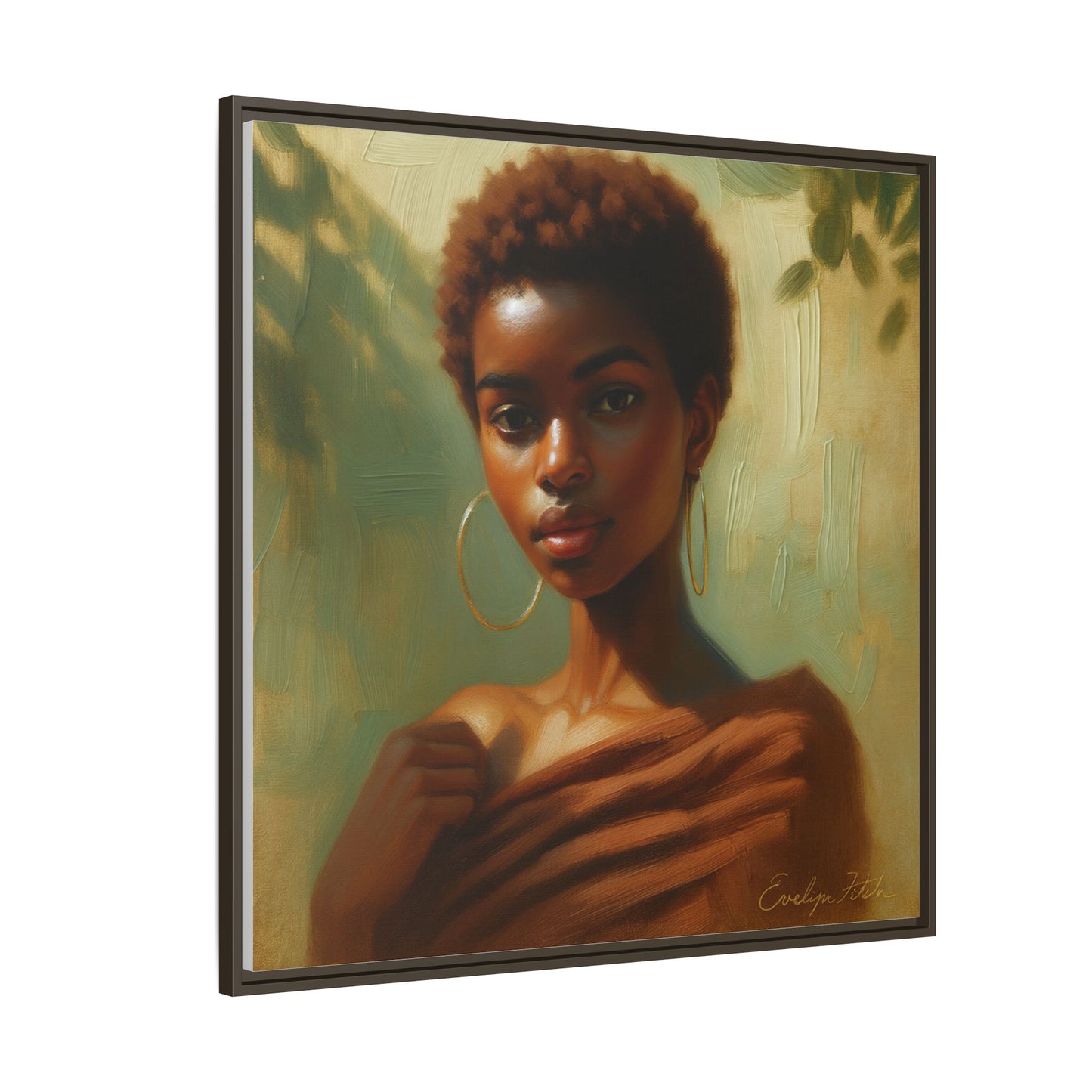 Framed Wall Art, Ethereal Portrait of a Woman, Home Decor, Gift for Her, Modern Artwork, Minimalist