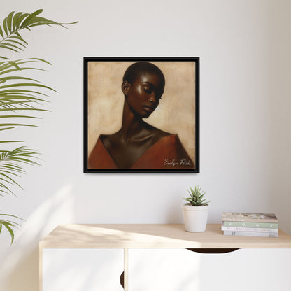 Elegant Framed Art Print, Home Decor, African American Art, Wall Art, Gift for Her, Modern Decor