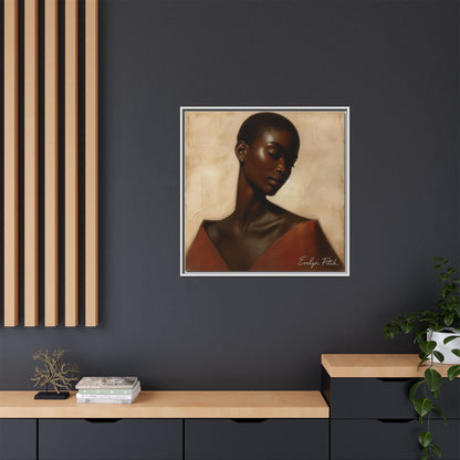 Elegant Framed Art Print, Home Decor, African American Art, Wall Art, Gift for Her, Modern Decor