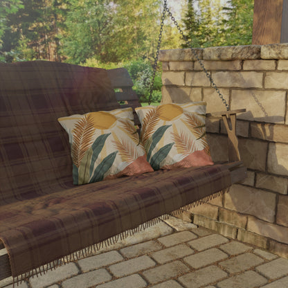 Tropical Outdoor Pillows, Boho Decorative Pillow Covers for Patio or Garden, Summer Decor, Relaxation Gifts, Nature Inspired