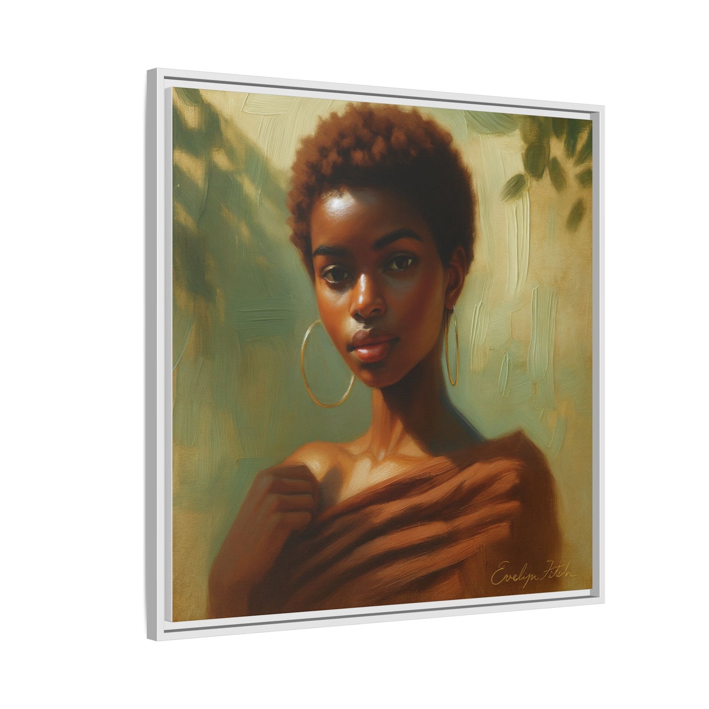 Framed Wall Art, Ethereal Portrait of a Woman, Home Decor, Gift for Her, Modern Artwork, Minimalist