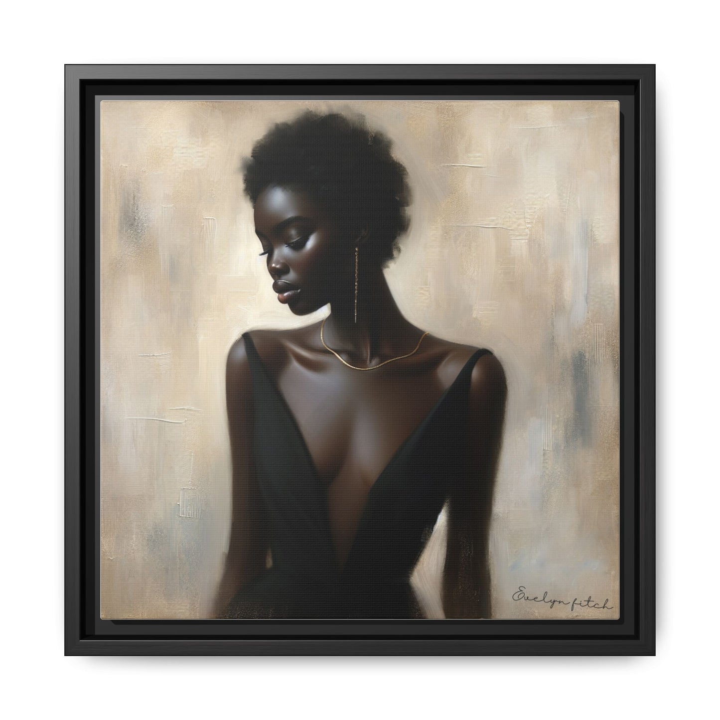 Elegant Framed Art Print, Minimalist Wall Decor, Home Aesthetic, Gift for Her, Affirmation Decor, Modern Artwork