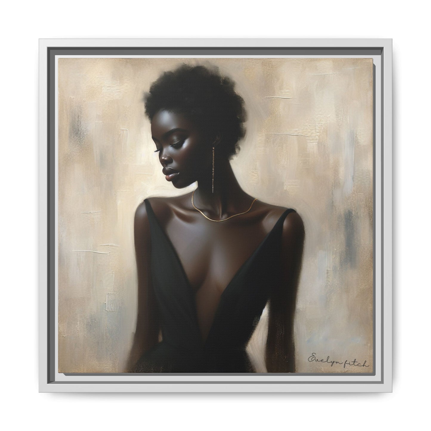 Elegant Framed Art Print, Minimalist Wall Decor, Home Aesthetic, Gift for Her, Affirmation Decor, Modern Artwork