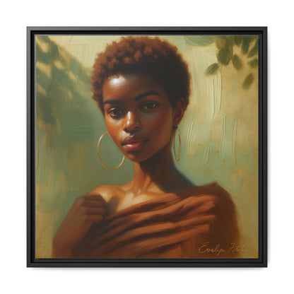 Framed Wall Art, Ethereal Portrait of a Woman, Home Decor, Gift for Her, Modern Artwork, Minimalist