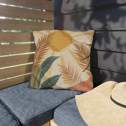 Tropical Outdoor Pillows, Boho Decorative Pillow Covers for Patio or Garden, Summer Decor, Relaxation Gifts, Nature Inspired