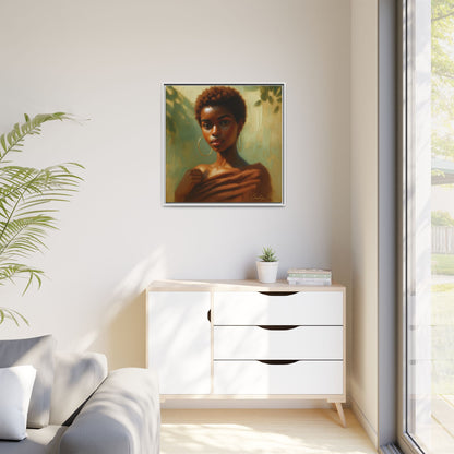 Framed Wall Art, Ethereal Portrait of a Woman, Home Decor, Gift for Her, Modern Artwork, Minimalist