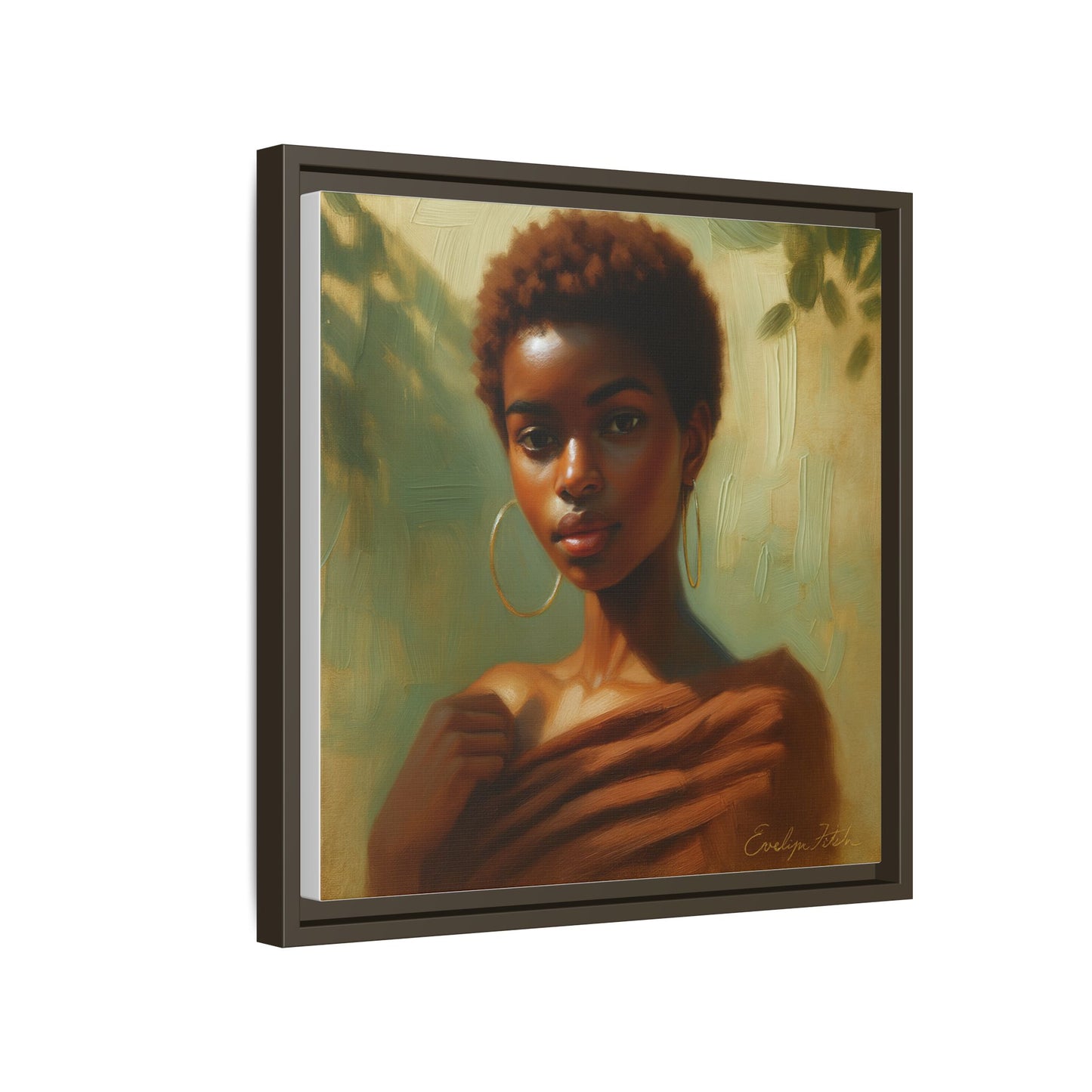 Framed Wall Art, Ethereal Portrait of a Woman, Home Decor, Gift for Her, Modern Artwork, Minimalist