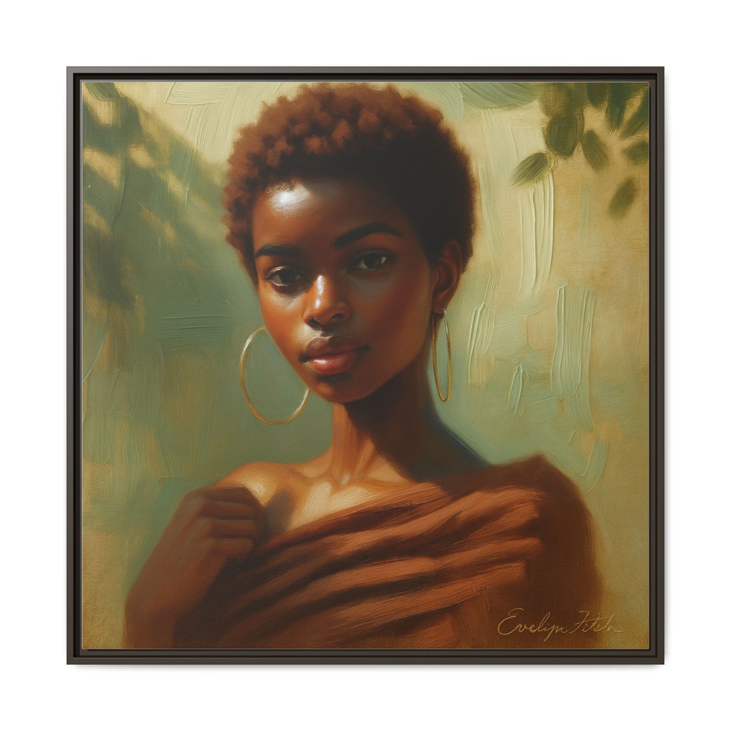 Framed Wall Art, Ethereal Portrait of a Woman, Home Decor, Gift for Her, Modern Artwork, Minimalist