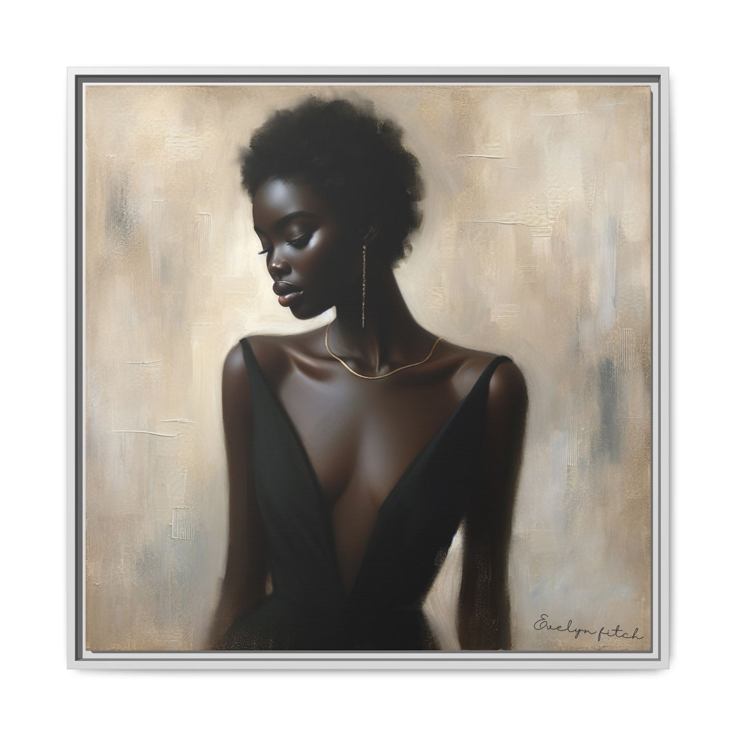 Elegant Framed Art Print, Minimalist Wall Decor, Home Aesthetic, Gift for Her, Affirmation Decor, Modern Artwork