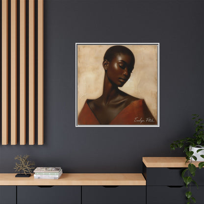 Elegant Framed Art Print, Home Decor, African American Art, Wall Art, Gift for Her, Modern Decor