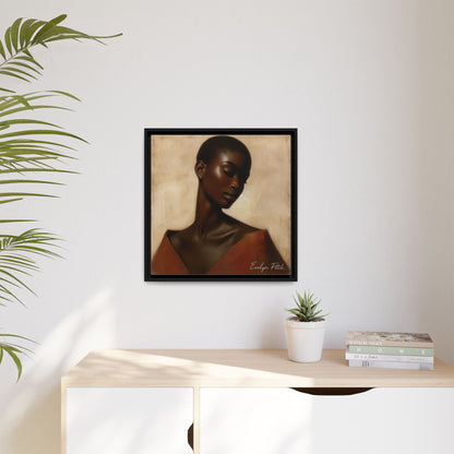 Elegant Framed Art Print, Home Decor, African American Art, Wall Art, Gift for Her, Modern Decor