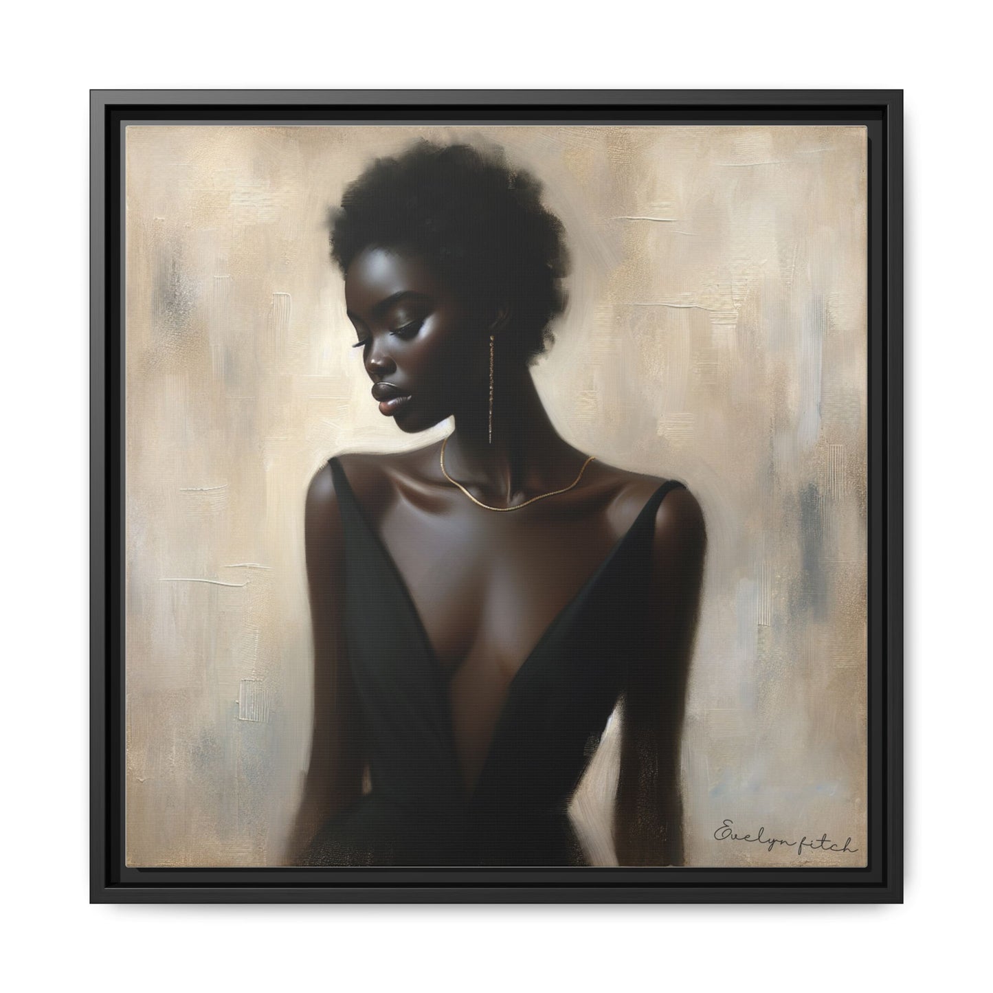 Elegant Framed Art Print, Minimalist Wall Decor, Home Aesthetic, Gift for Her, Affirmation Decor, Modern Artwork