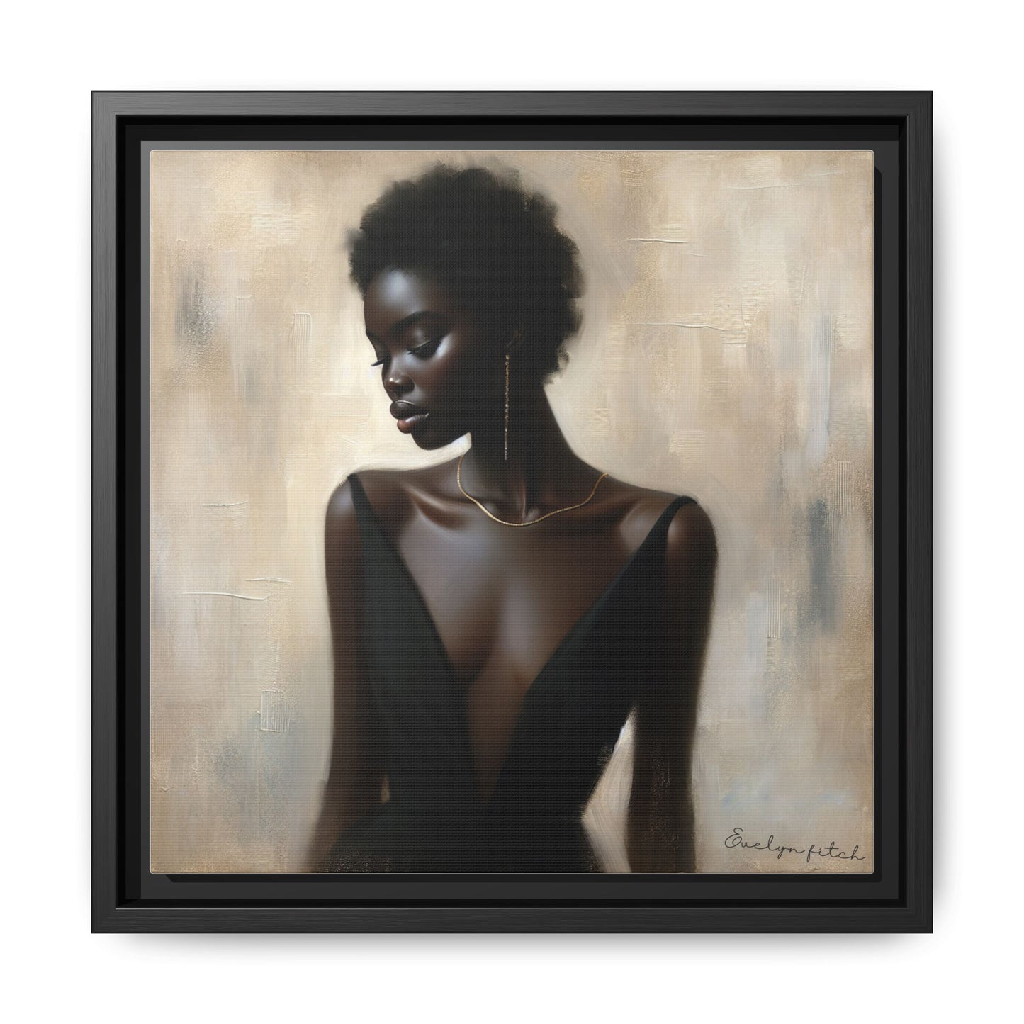 Elegant Framed Art Print, Minimalist Wall Decor, Home Aesthetic, Gift for Her, Affirmation Decor, Modern Artwork