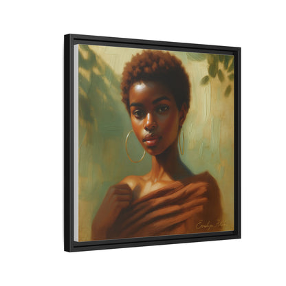 Framed Wall Art, Ethereal Portrait of a Woman, Home Decor, Gift for Her, Modern Artwork, Minimalist