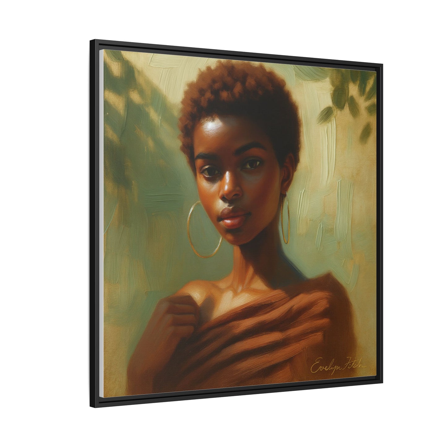 Framed Wall Art, Ethereal Portrait of a Woman, Home Decor, Gift for Her, Modern Artwork, Minimalist