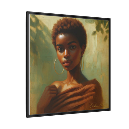 Framed Wall Art, Ethereal Portrait of a Woman, Home Decor, Gift for Her, Modern Artwork, Minimalist