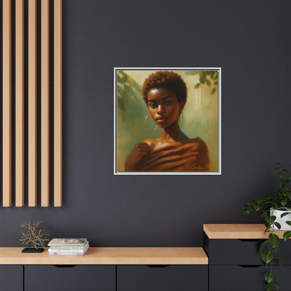 Framed Wall Art, Ethereal Portrait of a Woman, Home Decor, Gift for Her, Modern Artwork, Minimalist