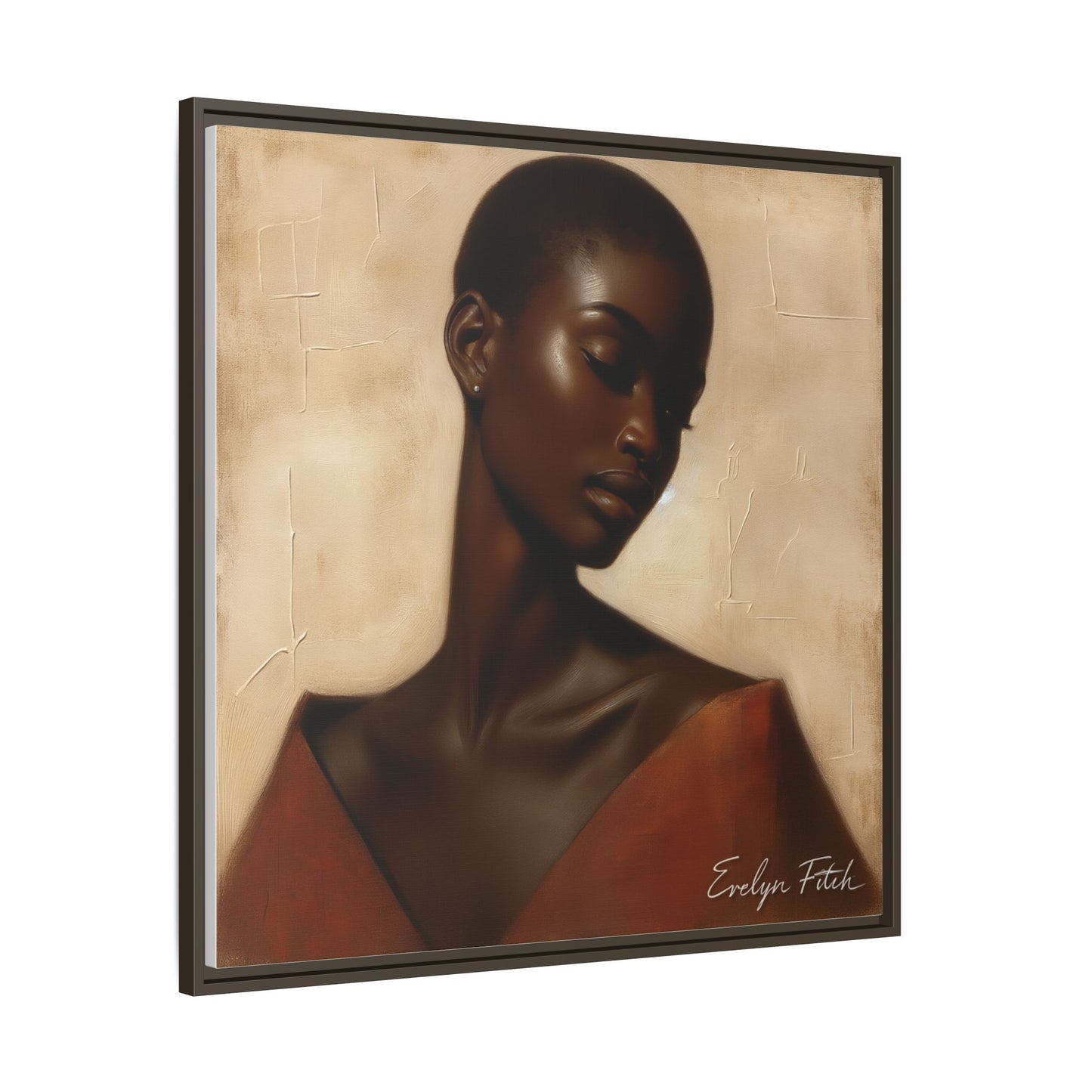 Elegant Framed Art Print, Home Decor, African American Art, Wall Art, Gift for Her, Modern Decor