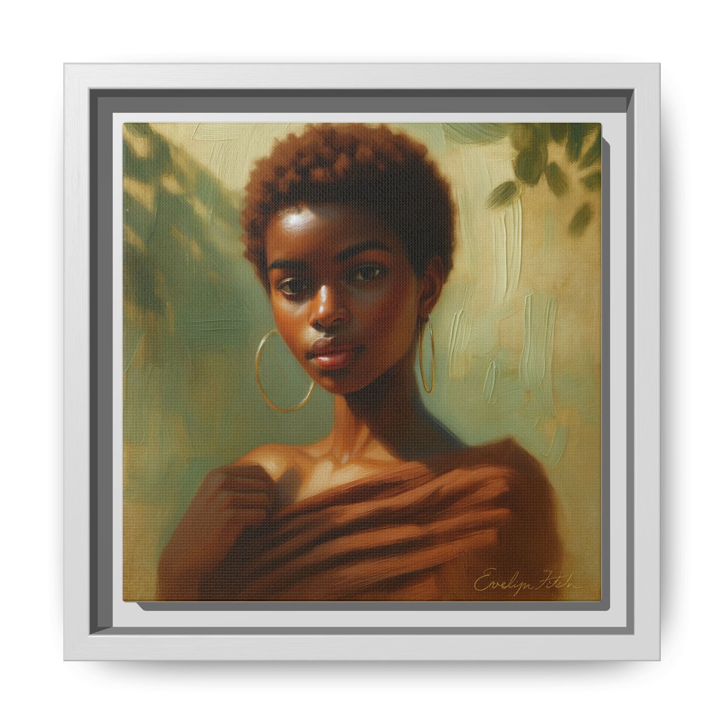 Framed Wall Art, Ethereal Portrait of a Woman, Home Decor, Gift for Her, Modern Artwork, Minimalist