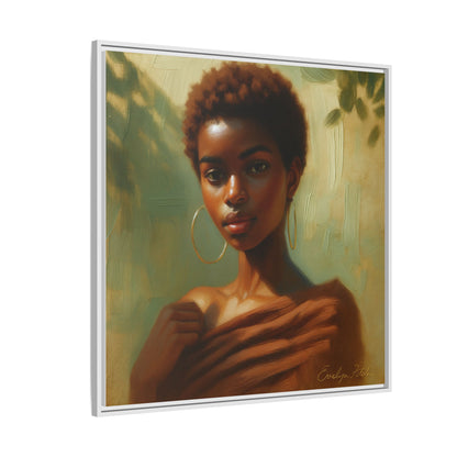 Framed Wall Art, Ethereal Portrait of a Woman, Home Decor, Gift for Her, Modern Artwork, Minimalist