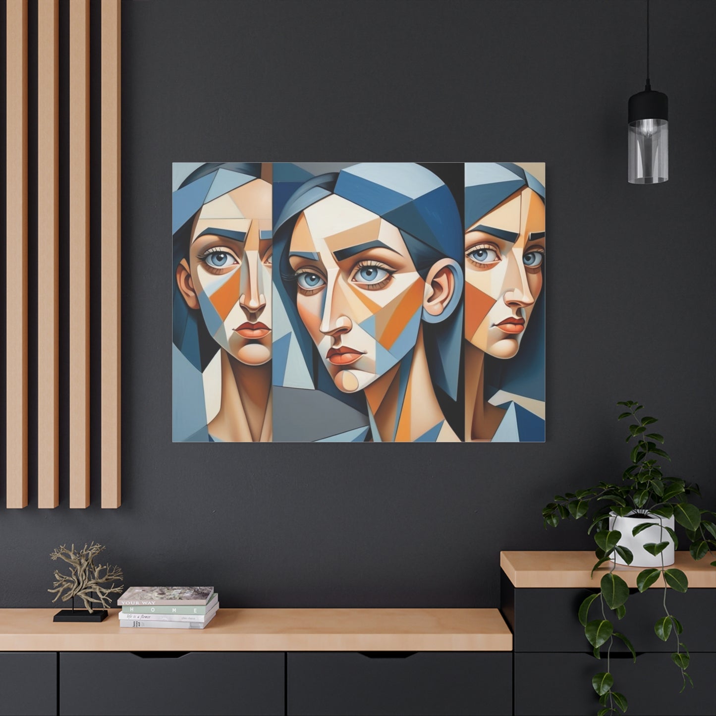 Stylish Abstract Art Canvas Print, Unique Home Decor, Modern Wall Art, Contemporary Gallery Decor, Gift for Art Lovers