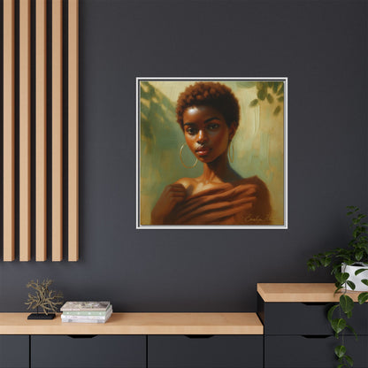 Framed Wall Art, Ethereal Portrait of a Woman, Home Decor, Gift for Her, Modern Artwork, Minimalist