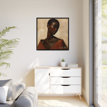 Elegant Framed Art Print, Home Decor, African American Art, Wall Art, Gift for Her, Modern Decor