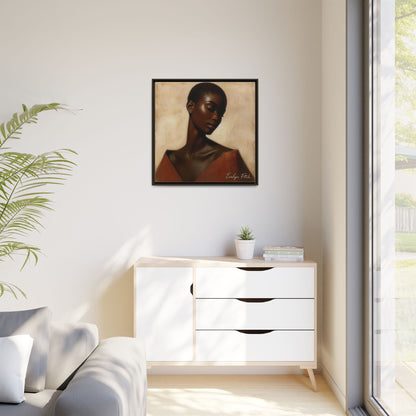 Elegant Framed Art Print, Home Decor, African American Art, Wall Art, Gift for Her, Modern Decor