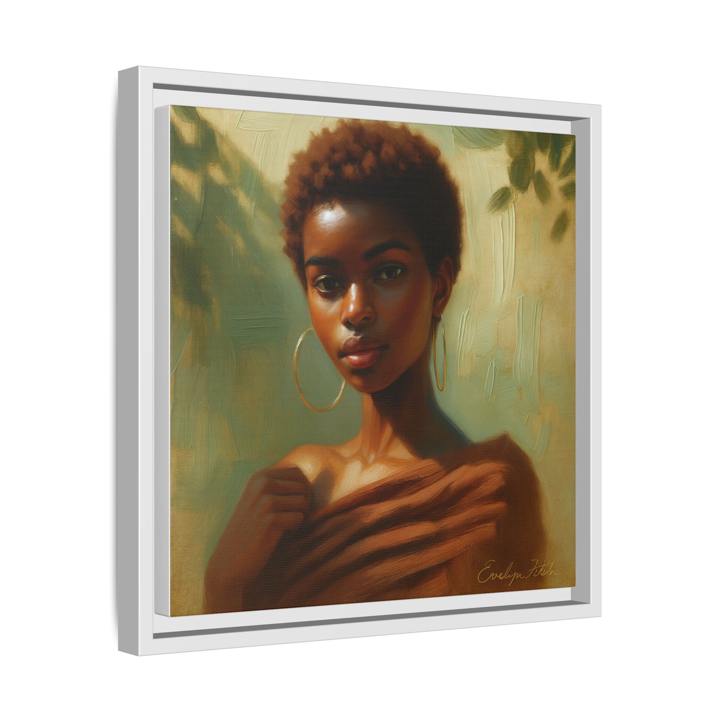 Framed Wall Art, Ethereal Portrait of a Woman, Home Decor, Gift for Her, Modern Artwork, Minimalist