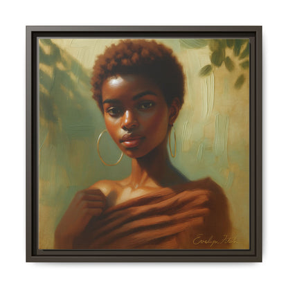 Framed Wall Art, Ethereal Portrait of a Woman, Home Decor, Gift for Her, Modern Artwork, Minimalist