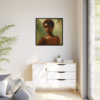 Framed Wall Art, Ethereal Portrait of a Woman, Home Decor, Gift for Her, Modern Artwork, Minimalist