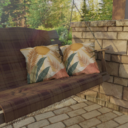 Tropical Outdoor Pillows, Boho Decorative Pillow Covers for Patio or Garden, Summer Decor, Relaxation Gifts, Nature Inspired