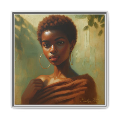 Framed Wall Art, Ethereal Portrait of a Woman, Home Decor, Gift for Her, Modern Artwork, Minimalist