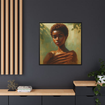 Framed Wall Art, Ethereal Portrait of a Woman, Home Decor, Gift for Her, Modern Artwork, Minimalist