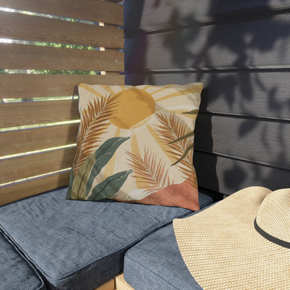 Tropical Outdoor Pillows, Boho Decorative Pillow Covers for Patio or Garden, Summer Decor, Relaxation Gifts, Nature Inspired