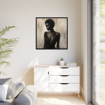 Elegant Framed Art Print, Minimalist Wall Decor, Home Aesthetic, Gift for Her, Affirmation Decor, Modern Artwork