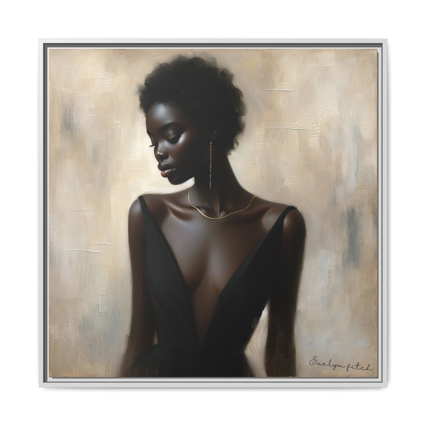 Elegant Framed Art Print, Minimalist Wall Decor, Home Aesthetic, Gift for Her, Affirmation Decor, Modern Artwork