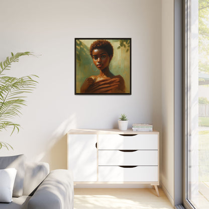 Framed Wall Art, Ethereal Portrait of a Woman, Home Decor, Gift for Her, Modern Artwork, Minimalist